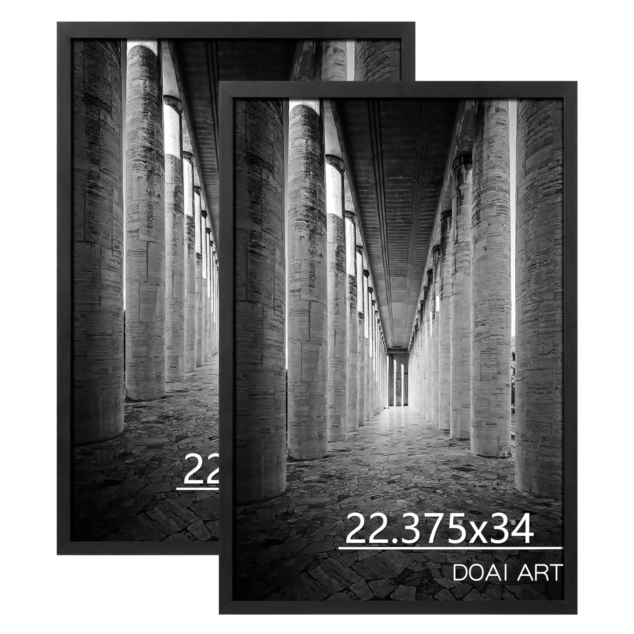 Amazon.com - DOAI ART 22.375X34 Poster Frame Black 2 Pack, Poster
